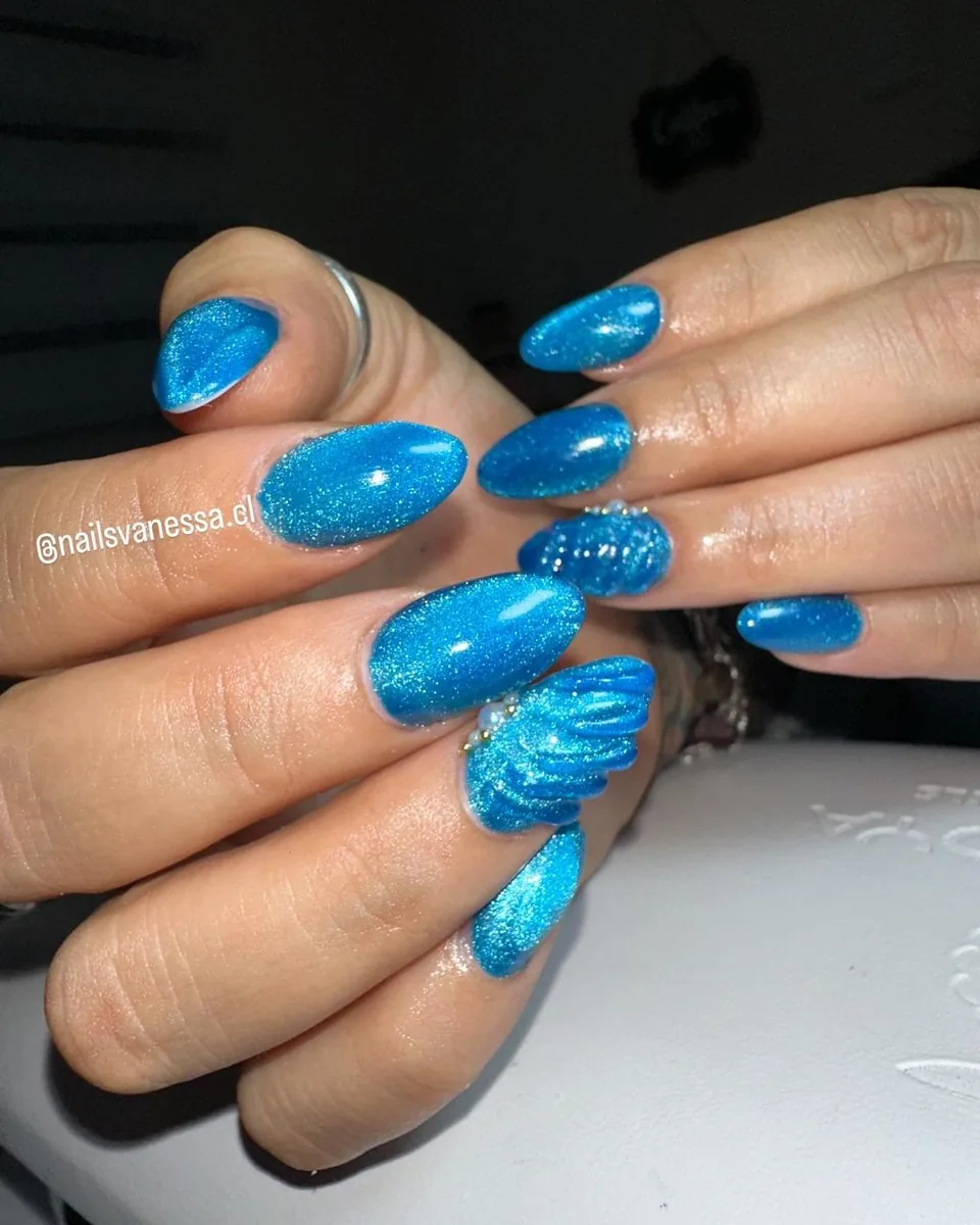Polygel encapsulado con lámina dorada
